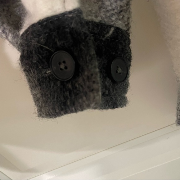 Wilfred Free Plaid Fleece Alpaca Wool Ganna Shirt Jacket shacket 20998 - Picture 6 of 10